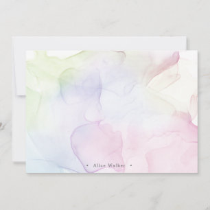 transparent pastel silke monogram Stationery Anteckningskort
