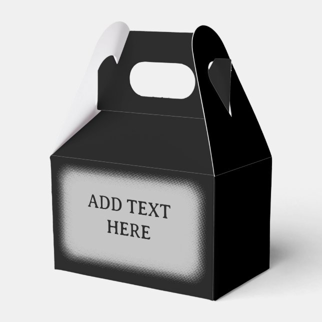 Transparent Textlåda Favor Box Mall Presentaskar (Framsidan Sidan)
