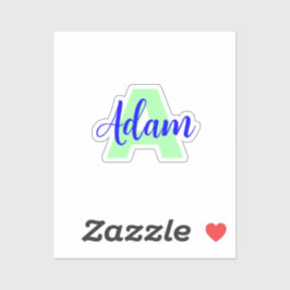 Transparenta Monogram + Namn | Vattentäta dekaler