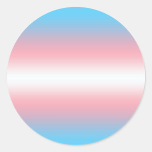 Transpersonella Pride Flagga Mönsterdesign Runt Klistermärke