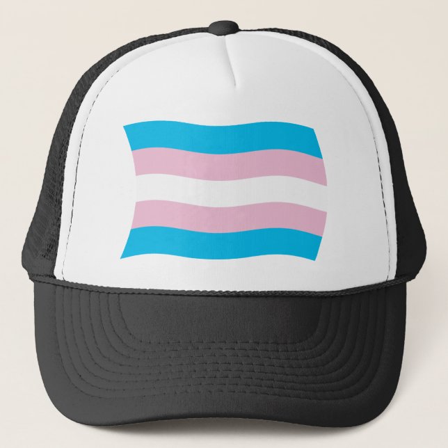 Transpersonella Prideflagga mössa Truckerkeps (Framsida)