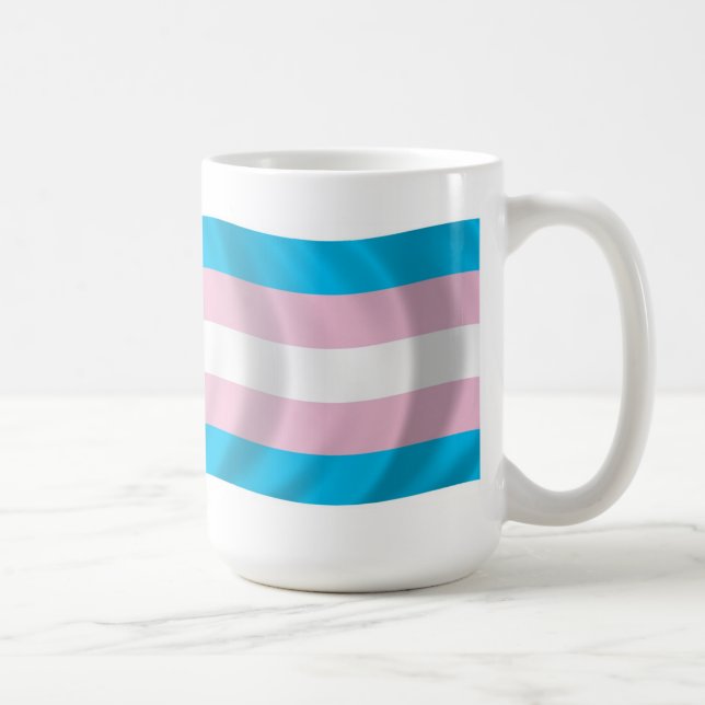 Transpersonella Prideflagga Mugg (Höger)