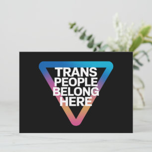 Transpersoner Tillhör Pride Hbtq Respekt Transpers Inbjudningar