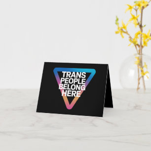 Transpersoner Tillhör Pride Hbtq Respekt Transpers Kort