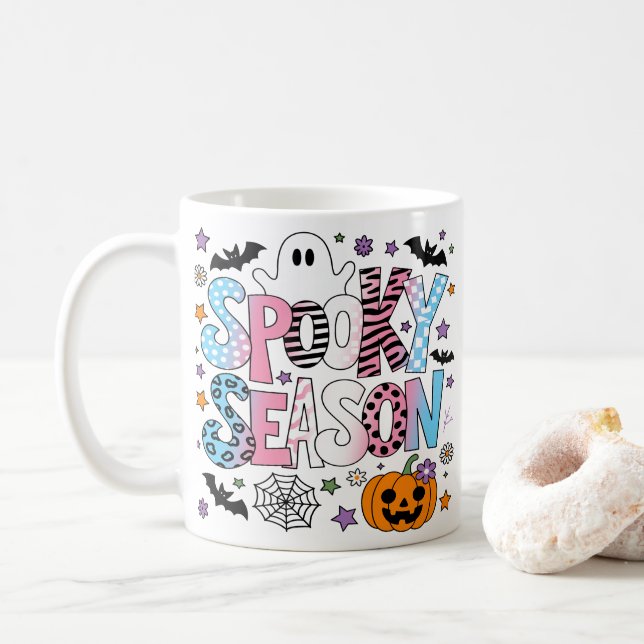 Transpersonlig skräck säsong Halloween Kaffemugg (Med munk)