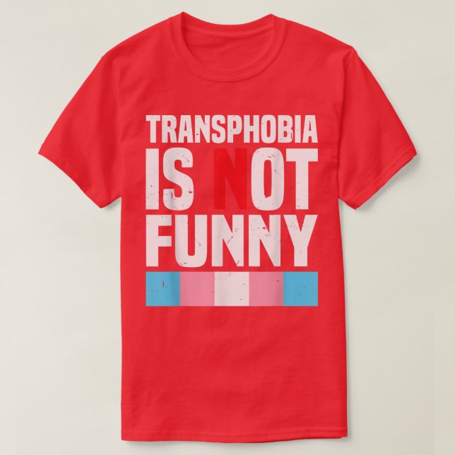 Transphobia är inte ett lättsinnigt Pride för tran T Shirt (Design framsida)
