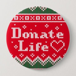 "Transplant Donate Life Knzed jul Sweater" Knapp
