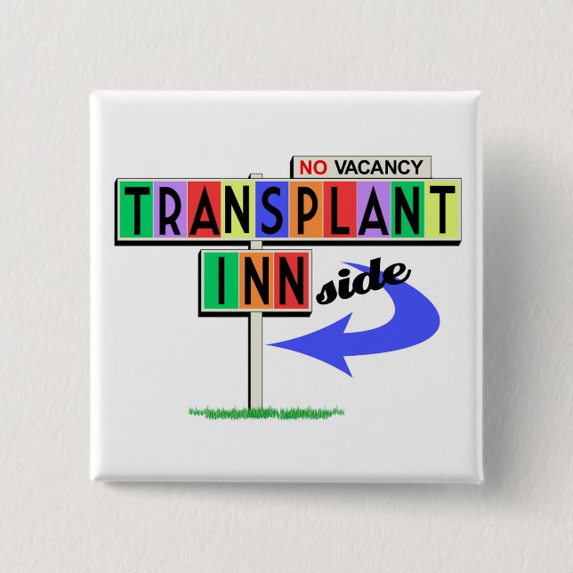 Transplant Inn(side)-motordriftsskylt Knapp (Framsida)