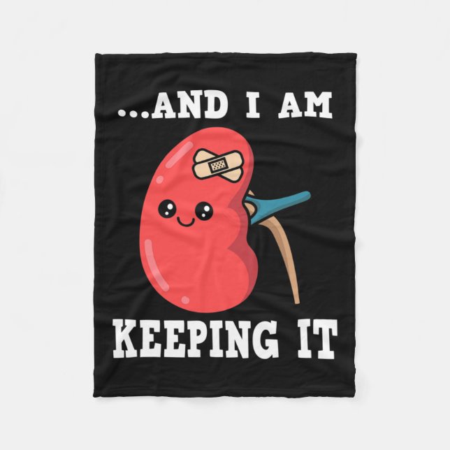 Transplant njurdonor Njursjukdom 3 Fleecefilt (Framsidan)