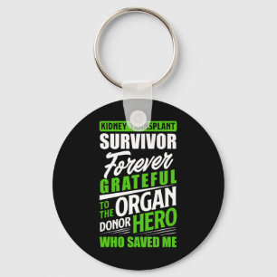 Transplant Survivor Organ Kidney Donor Recipient Nyckelring