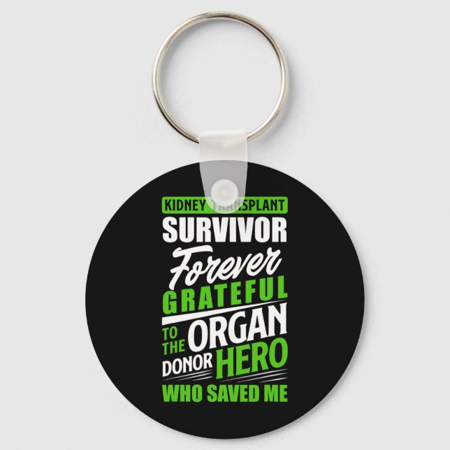 Transplant Survivor Organ Kidney Donor Recipient Nyckelring (Framsida)