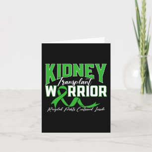 Transplant Warrior Renal Njursjukdom Patient Kort
