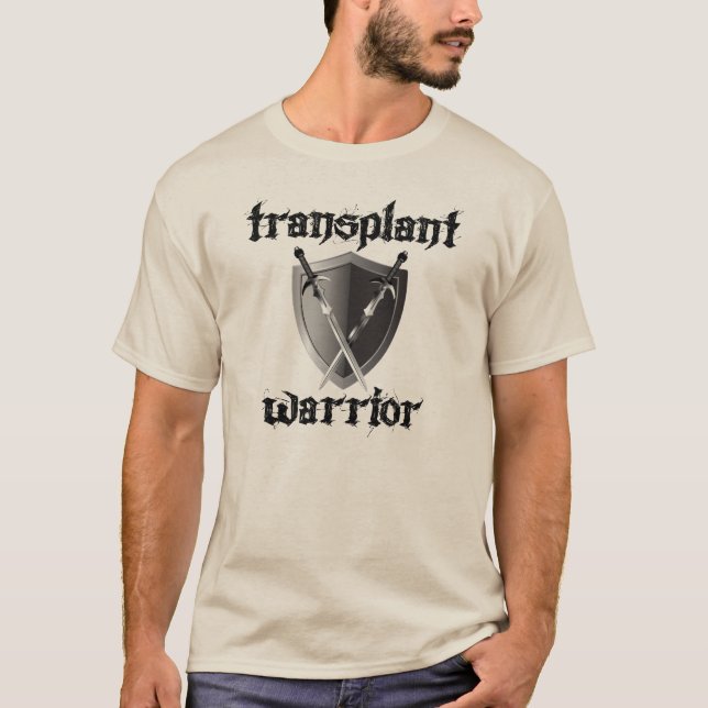 Transplant Warrior/Shield Tee Shirt (Framsida)