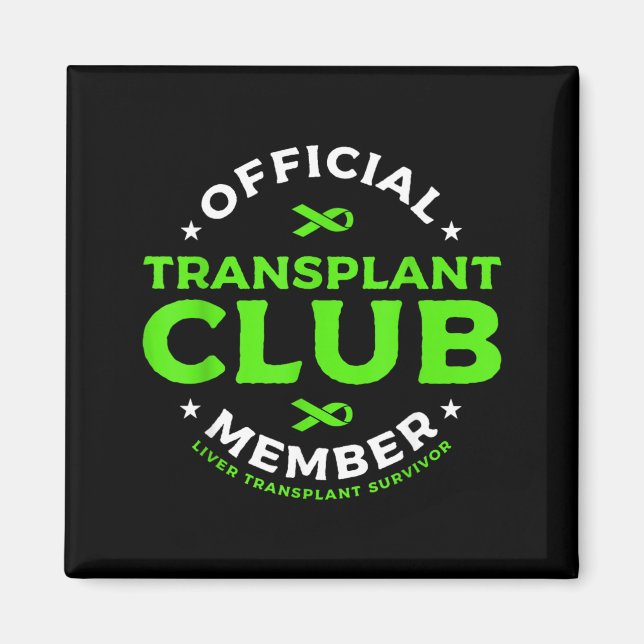 Transplantationsklubb Medlem Levertransplantation  Magnet (Framsidan)