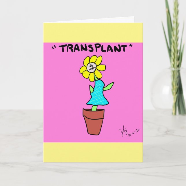 Transplantationskort Tack Kort (Framsida)