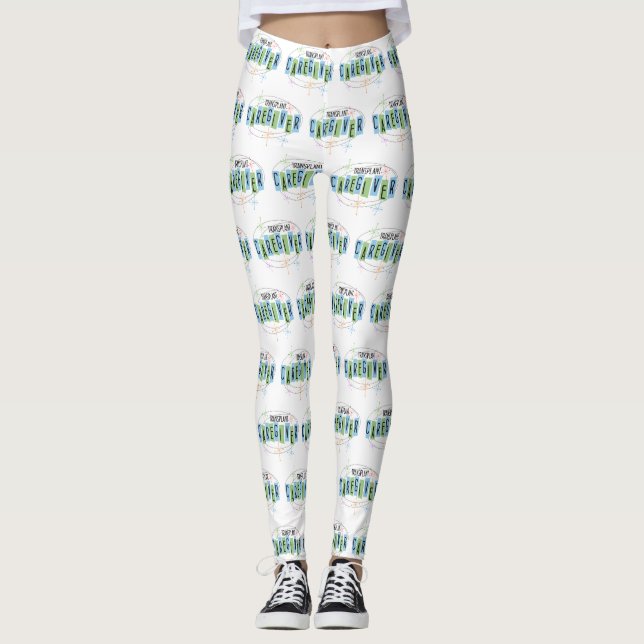 Transplantationskvarn Retro Stil Leggings (Framsida)