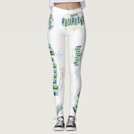 Transplantationsmottagare Retro Stil Leggings