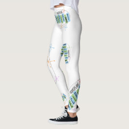 Transplantationsmottagare Retro Stil Leggings