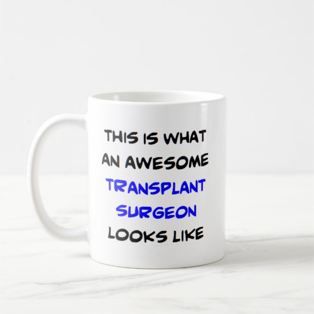 transplantationsövning, fantastisk kaffemugg (Vänster)