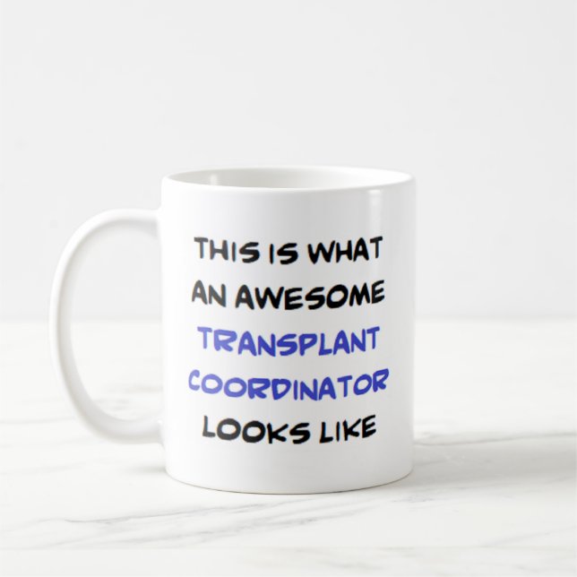 transplantationssamordnare, fantastisk kaffemugg (Vänster)