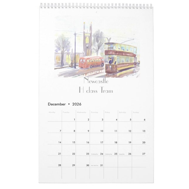 Transport Art-kalender Kalender (Dec 2026)