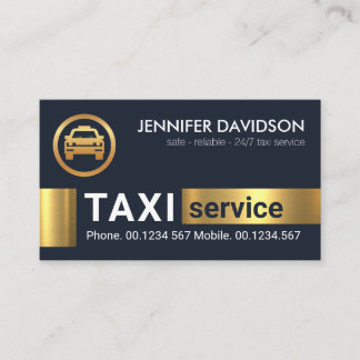 Transport av drivrutinstuskabb i Guld Blocks Taxi Visitkort