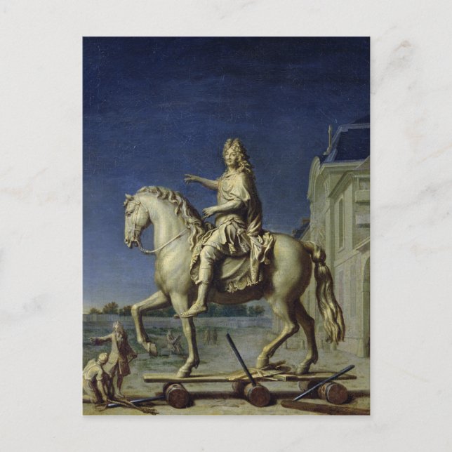 Transport av Louis Equestrian Statue Vykort (Framsida)