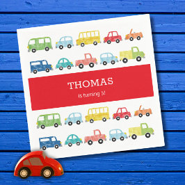 TRANSPORT BIRTHDAY-INBJUDAN PAPPERSSERVETT