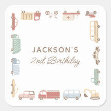 Transport Cars och Lastbilar Boy Födelsedagsfest