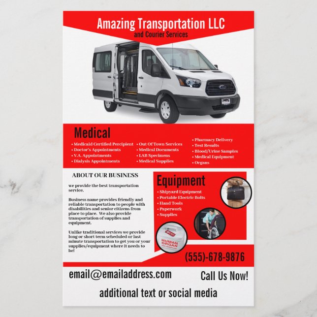 Transport Company Flyer (Framsidan)