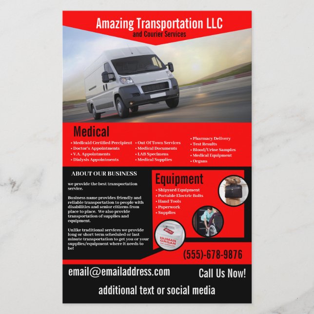 Transport Company Flyer (Framsidan)