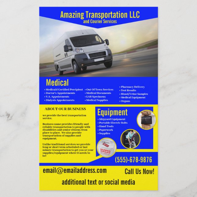 Transport Company Flyer (Framsidan)