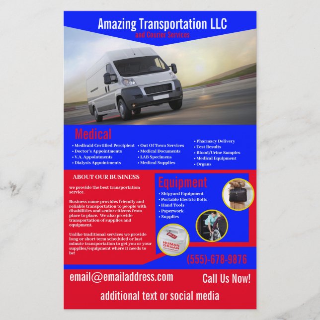 Transport Company Flyer (Framsidan)