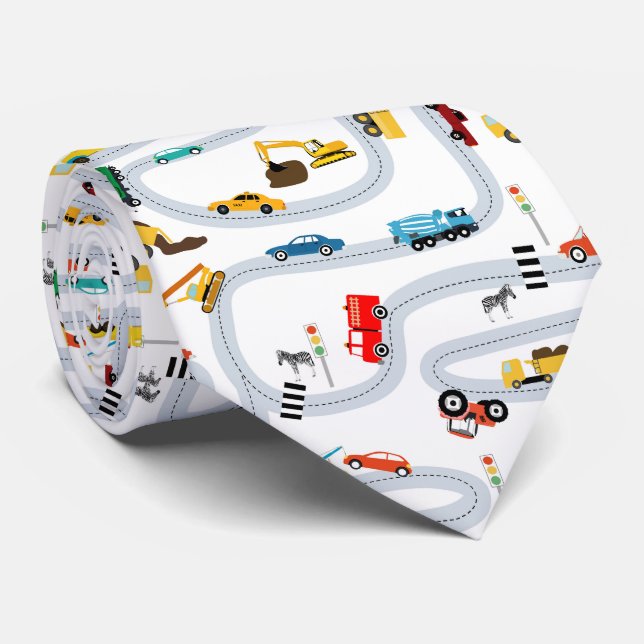 Transport Fordon Cars Lastbilar Road Boys Slips (Rullad)