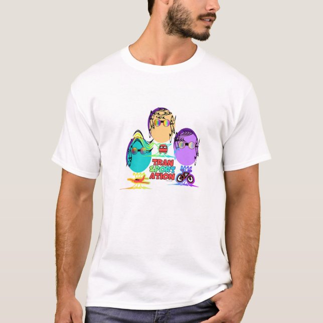 TRANSPORT Humor Caricature T Shirt (Framsida)