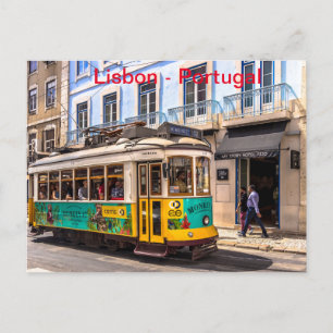 Transport i Lissabon i motsatt riktning. Vykort