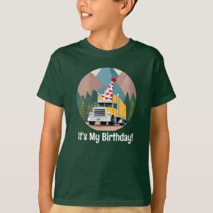 Transport Lastbil födelsedag artonde Roligten Whee T Shirt