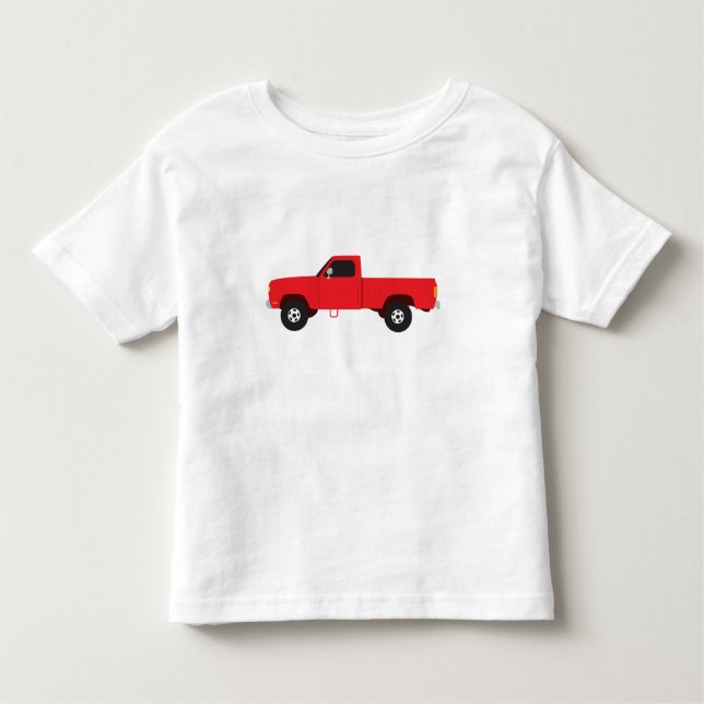 Transport med pickup-lastbilar t shirt (Framsida)