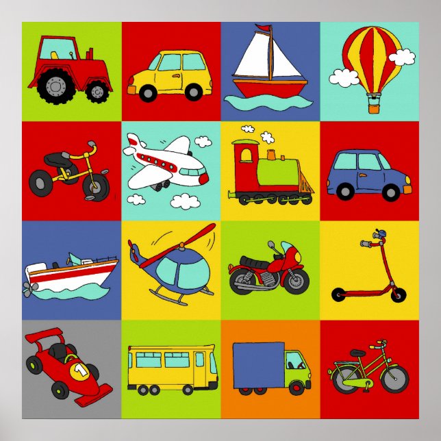 Transport Mosaic Poster (Framsidan)