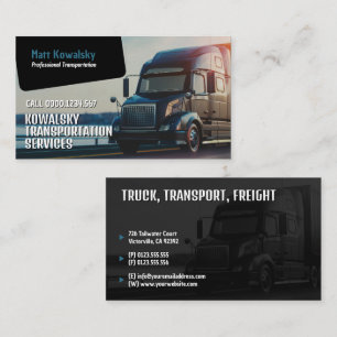 Transport och logistik   LASTBIL Visitkort