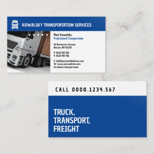 Transport och logistik LASTBIL Visitkort