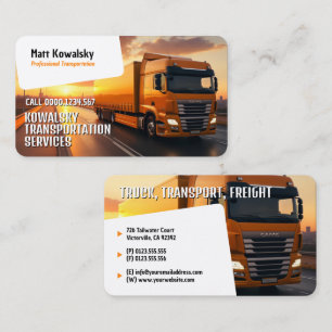 Transport och logistik   LASTBIL Visitkort