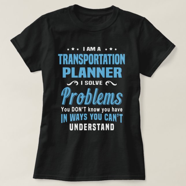 Transport Planner T Shirt (Design framsida)