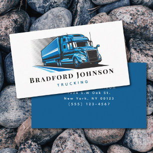 Transport Semi Trucker Trucker Company Visitkort