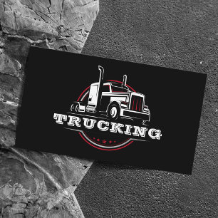 Transport Semi Trucker Trucker Company Visitkort