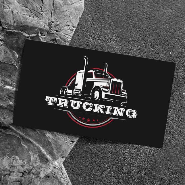 Transport Semi Trucker Trucker Company Visitkort (Skapare uppladdad)