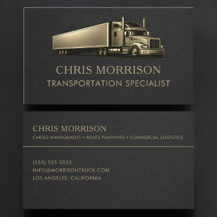 Transport Specialist Trucking Professional Visitkort