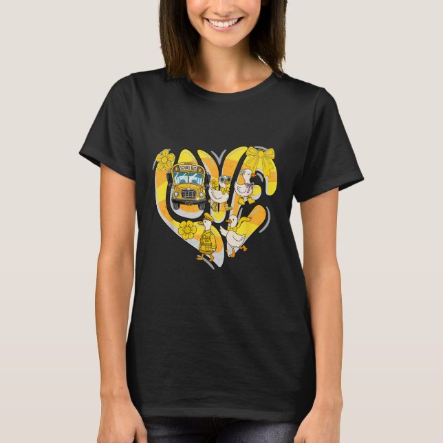 Transport Squad Silly Goose Bussassistent Tillbaka T Shirt (Framsida)