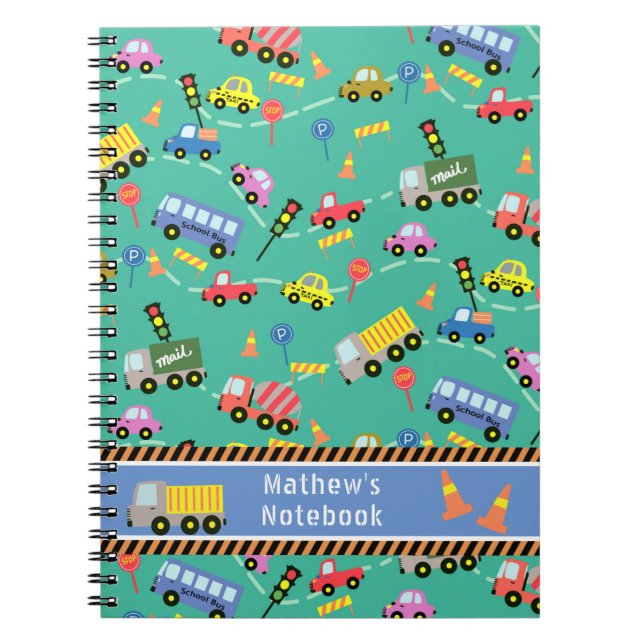 Transport Teal.  Anteckningsbok (Framsidan)