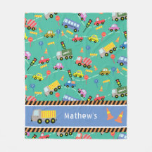 Transport Teal. Fleece Blanket